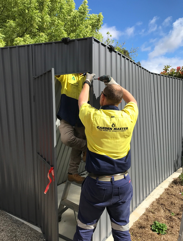 gardens sheds installed